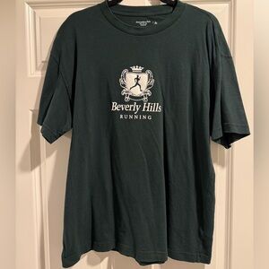 Abercrombie & Fitch Green Oversized Tee Large